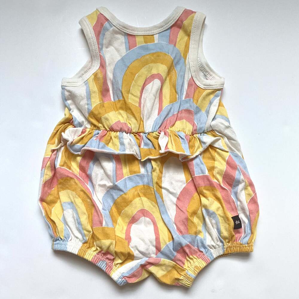Tea Collection Rainbow Ruffle Romper - Picture 2 of 2